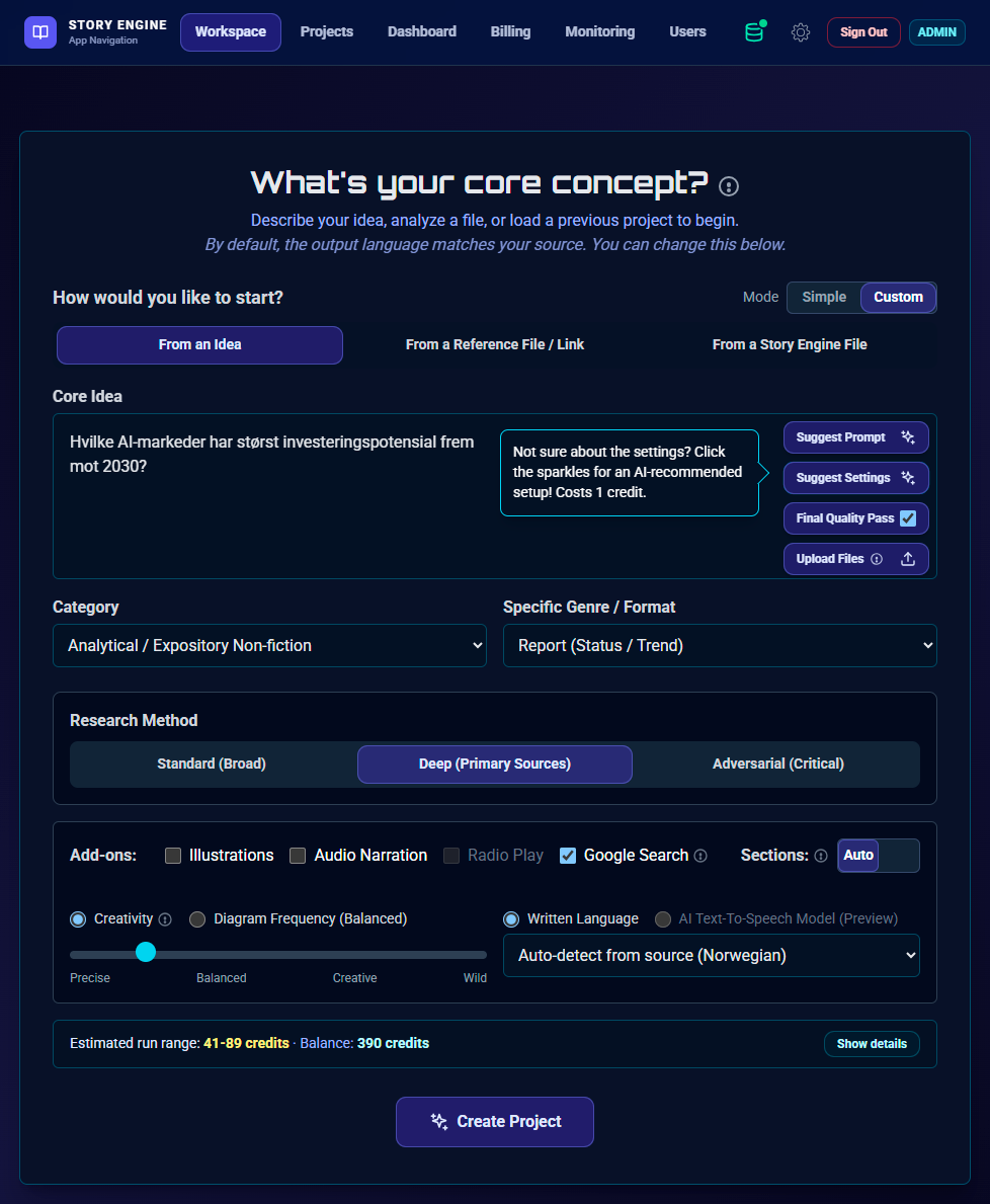 Story Engine - AI-Powered Content Generator